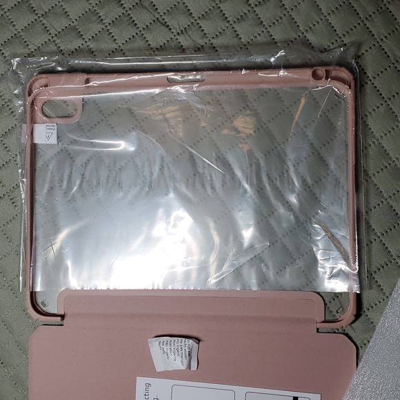 Fintie iPad 10th Gen 10.2 Hybrid Slim Clear Case Rose Gold - Picture 4 of 5